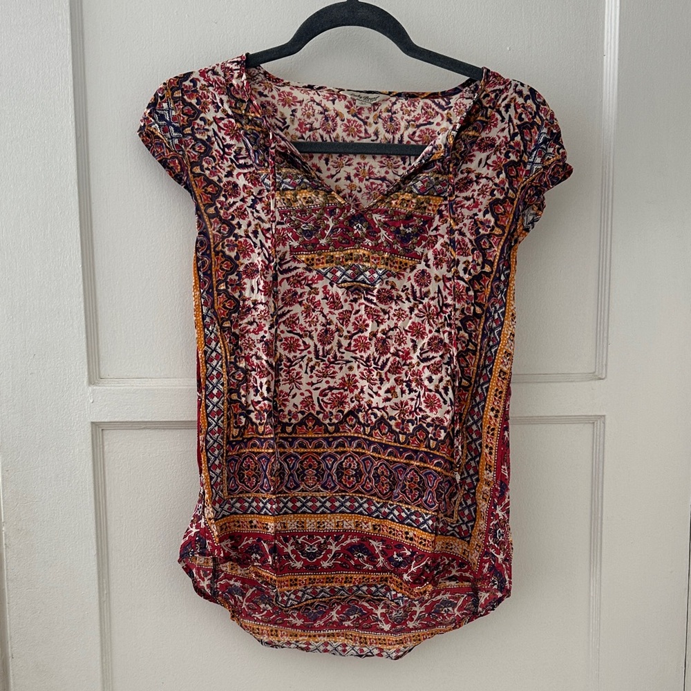 Lucky Brand Multicolor Floral Blouse